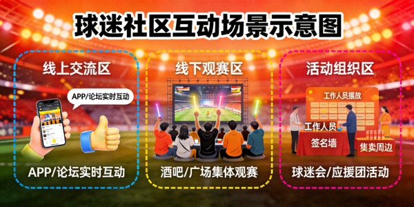 球迷社区互动场景示意图